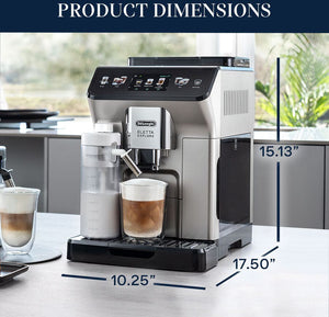 DeLonghi - Eletta Explore Super Automatic Espresso/Cappuccino Machine with Cold Brew - ECAM45086S