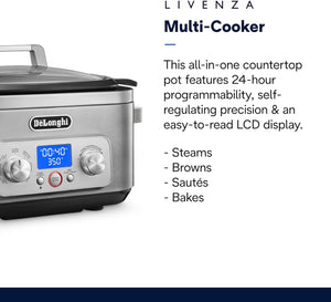 DeLonghi - Livenza 6 QT All-in-One Programmable Multi-Cooker - CKM1641D