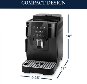 DeLonghi - Magnifica Start Black Espresso Machine with Manual Milk Frother - ECAM22022B