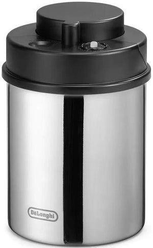 DeLonghi - Polished Stainless Steel Vacuum Sealed Coffee Canister - DLSC063