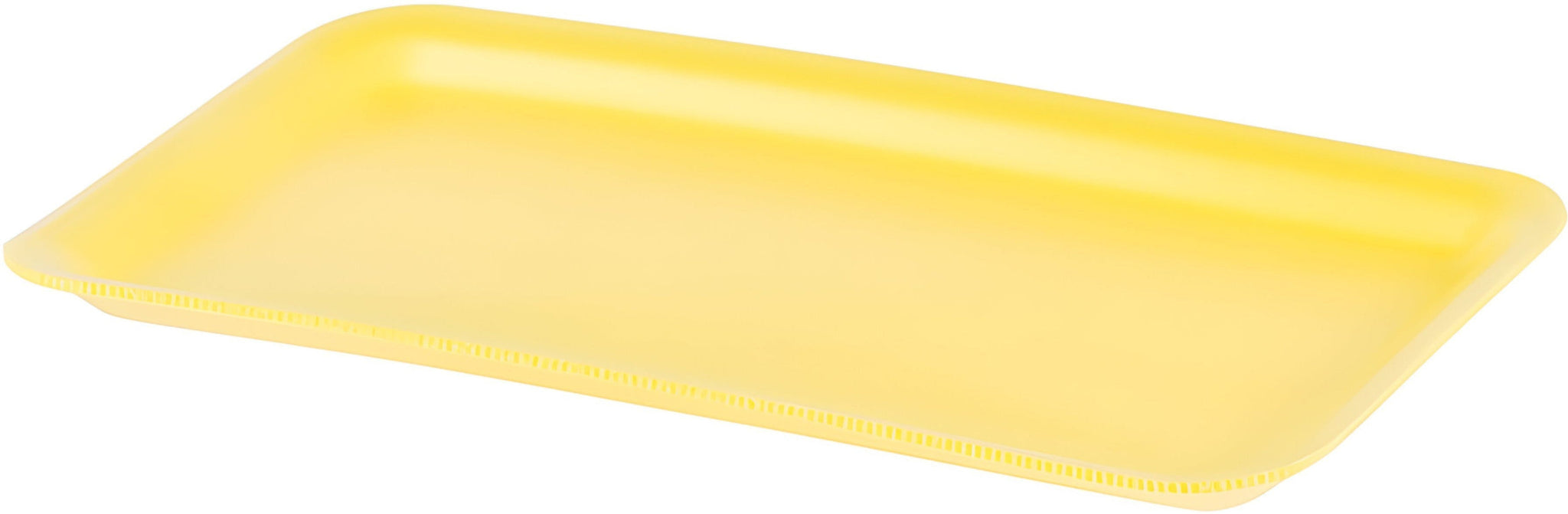 Dyne-A-Pak Inc. - 10.31" x 5.44" x 0.5" 35 Yellow Foam Meat Trays, Pack of 500 - 2010350Y00