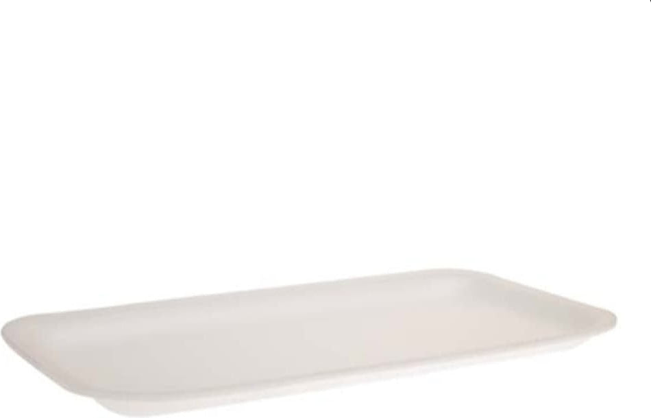 Dyne-A-Pak Inc. - 10.31" x 5.44" x 0.5" 35/13S White Foam Meat Trays, Pack of 500 - 2010350W00