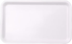 Dyne-A-Pak Inc. - 11.75" x 7.5" x 0.75" 16S White Foam Meat Trays, Pack of 250 - 201016SW00