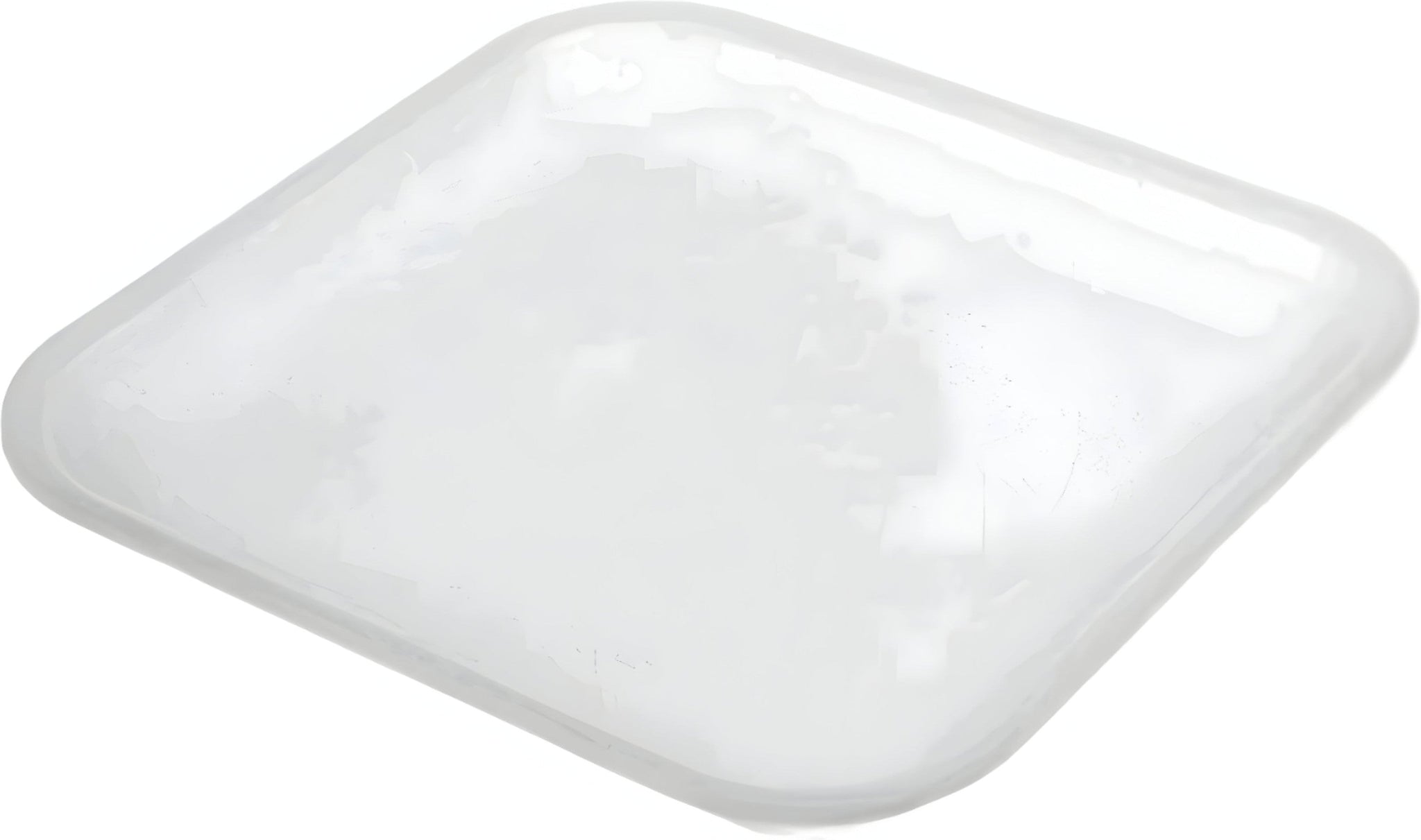 Dyne-A-Pak Inc. - 5.25" x 5.25" x 0.5" 1S White Foam Meat Trays, Pack of 1000 - 201001SW00