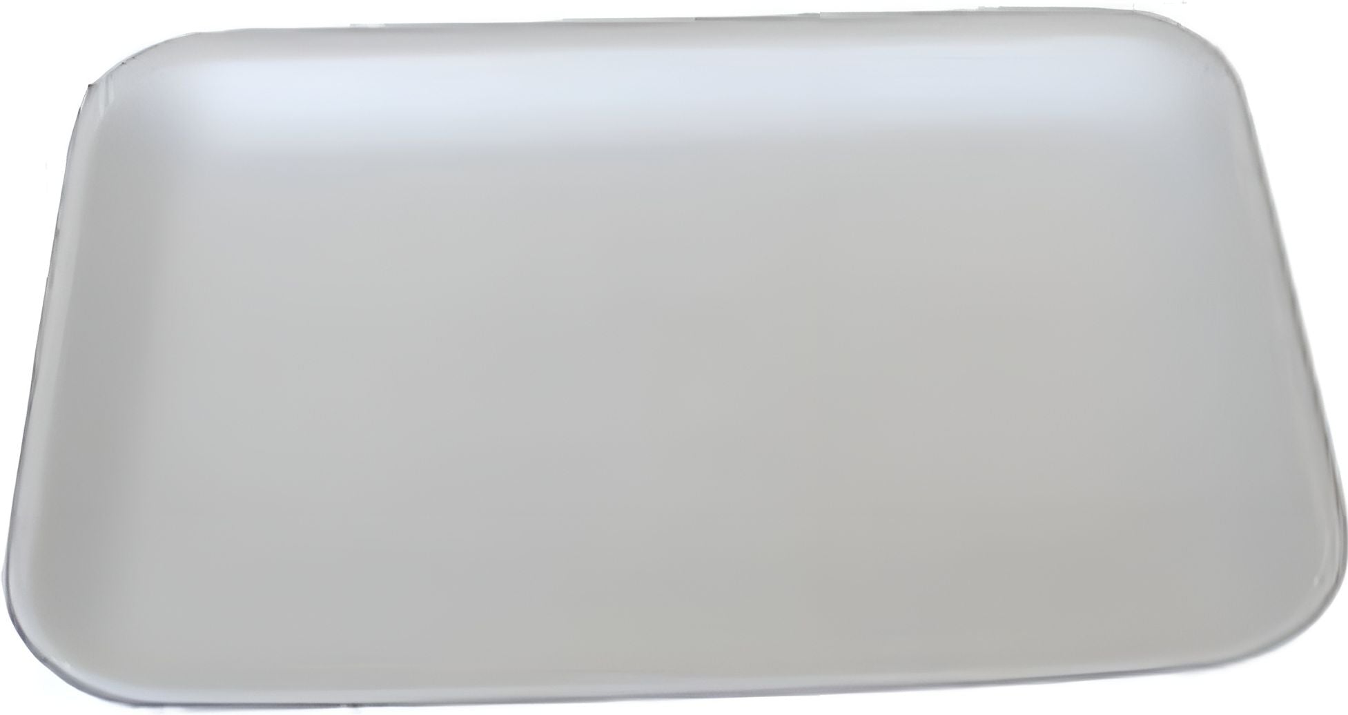 Dyne-A-Pak Inc. - 8.25" x 6" x 1.875" 42P White Foam Meat Trays, Pack of 400 - 201042PW00