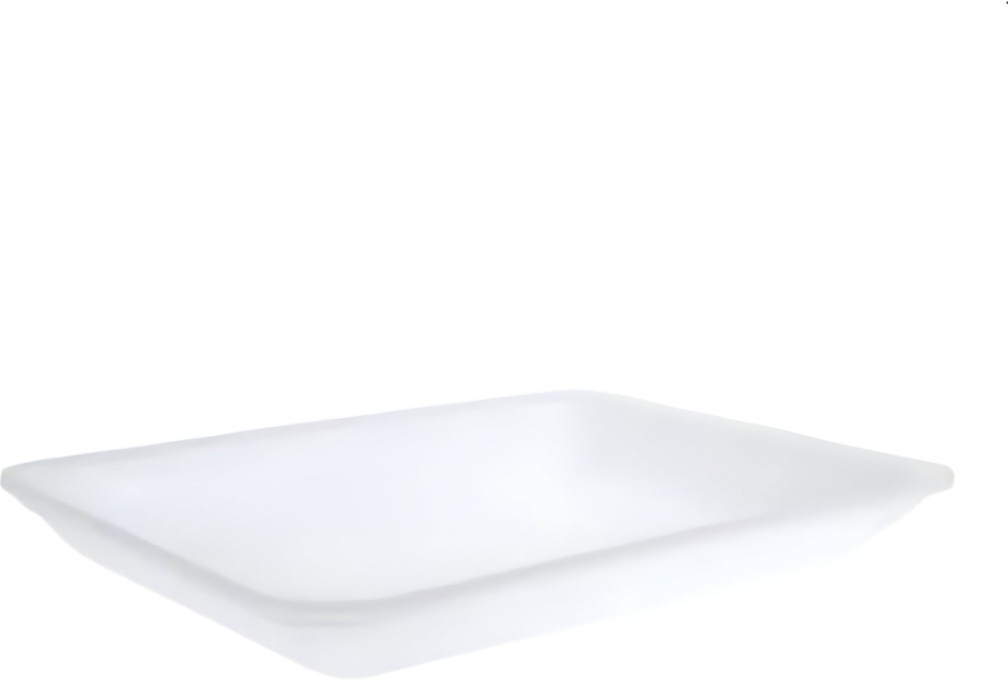 Dyne-A-Pak Inc. - 8.625" x 6.375" x 1.25" 3PP White Foam Meat Trays, Pack of 400 - 20103PPW00