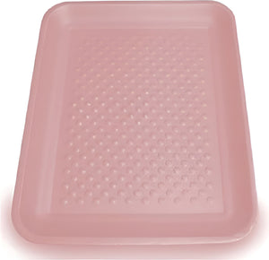 Dyne-A-Pak Inc. - 9.125" x7.125" x 0.625" 34/4S Pink Foam Meat Trays, Pack of 500 - 2010340P00