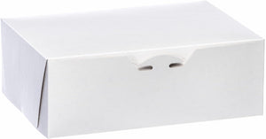 EB Box - 10" x 7" x 3.5" White Cake Boxes, 200/Bn - 100270