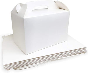 EB Box - 4" x 4" x 4" White 1 Pack Window Cupcake Box, Pack of 100 - EB5279A