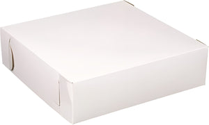 EB Box - 9" x 6" x 2.5" White Cake Boxes, 250/Bn - 100220