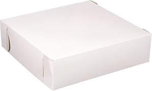 EB Box - 9" x 9" x 1.75" White Cake Boxes, 250/Bn - 100230