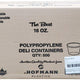 E. Hofmann Plastics - 16 Oz PP Clear Deli Containers, 500/Cs - HT16.99A