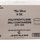 E. Hofmann Plastics - 8 Oz PP Clear Deli Containers,500/Cs - HT08-99A