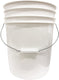 E. Hofmann Plastics - White Plastic Pail with Metal Handle - PR1700