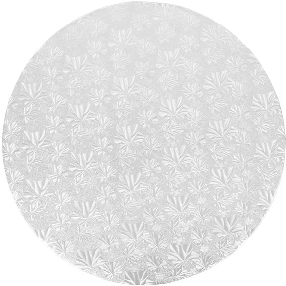 Enjay Converters - 18" x 0.5" Round Silver Cake Board, 12/cs - 1218RS12