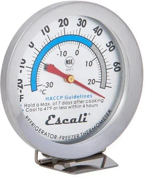 Escali - 2.87" Refrigerator / Freezer Dial Thermometer - AHF1