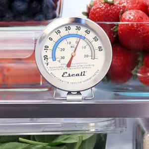 Escali - 2.87" Refrigerator / Freezer Dial Thermometer - AHF1