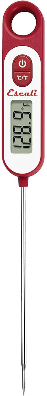 Escali - 5.6" Long Stem Red Digital Thermometer - DH9-R