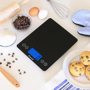 Escali - Arti Extra-Large Black Glass Digital Scale - 2210IB