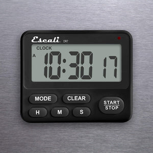 Escali - Black Extra Loud Digital Timer - DR7