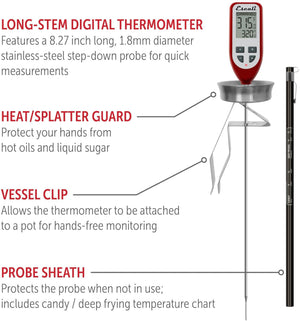 Escali - Digital Candy & Deep Fry Digital Thermometer - DHC1