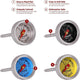 Escali - Easy Read Steak Thermometer Set of 4 - AHS1-4