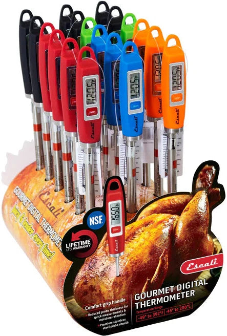 Escali - Multicolor Gourmet Digital Thermometers, Pack of 18 - DH1-CDU18