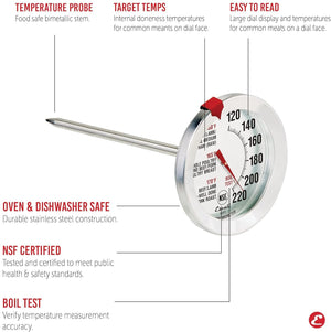 Escali - Oven-Safe Meat Thermometers, Pack Of 10 - AH1-CDU10