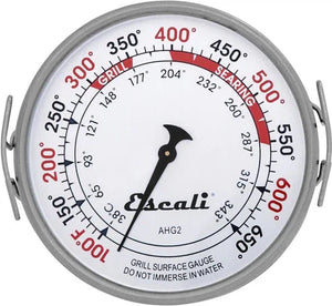 Escali - Stainless Steel Extra Large Grill Surface Thermometer - AHG2