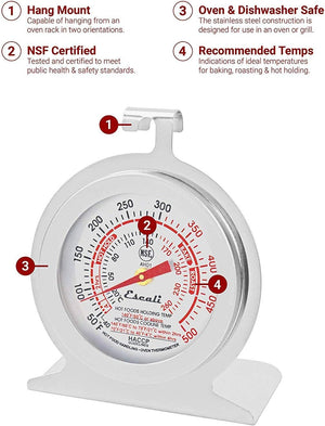 Escali - Stainless Steel Oven Thermometer - AHO1