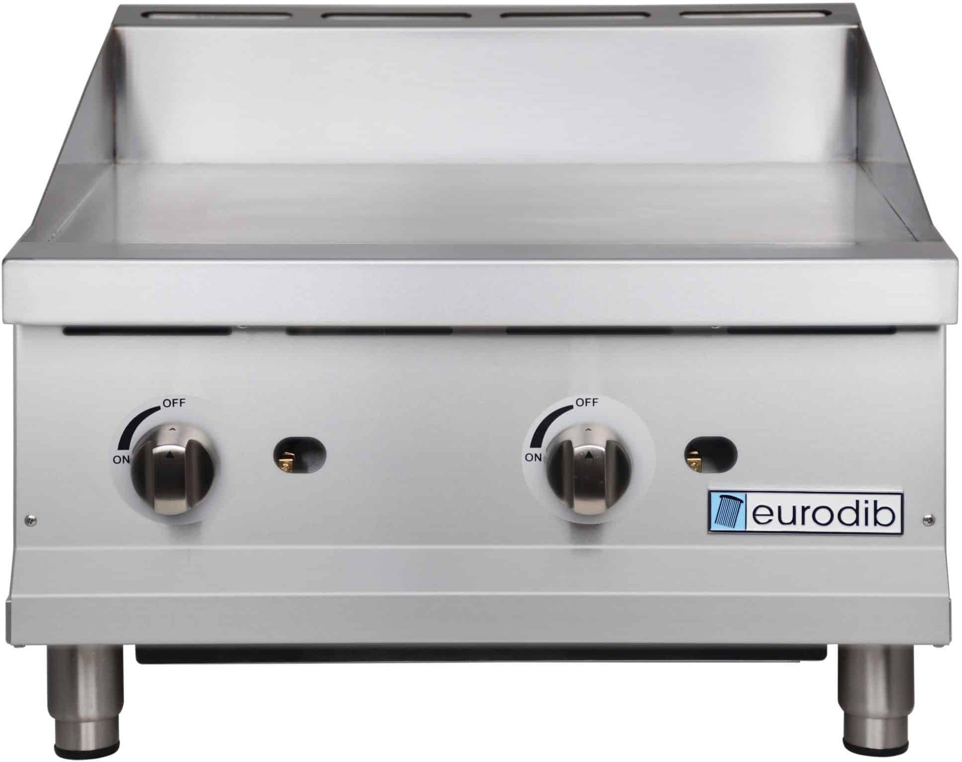 Eurodib - 24" Countertop Gas Griddle with Manual Controls - T G24