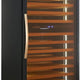 Eurodib - 255 Bottle Dual Zone Black Full Glass Door Wine Refrigerator - USF328D