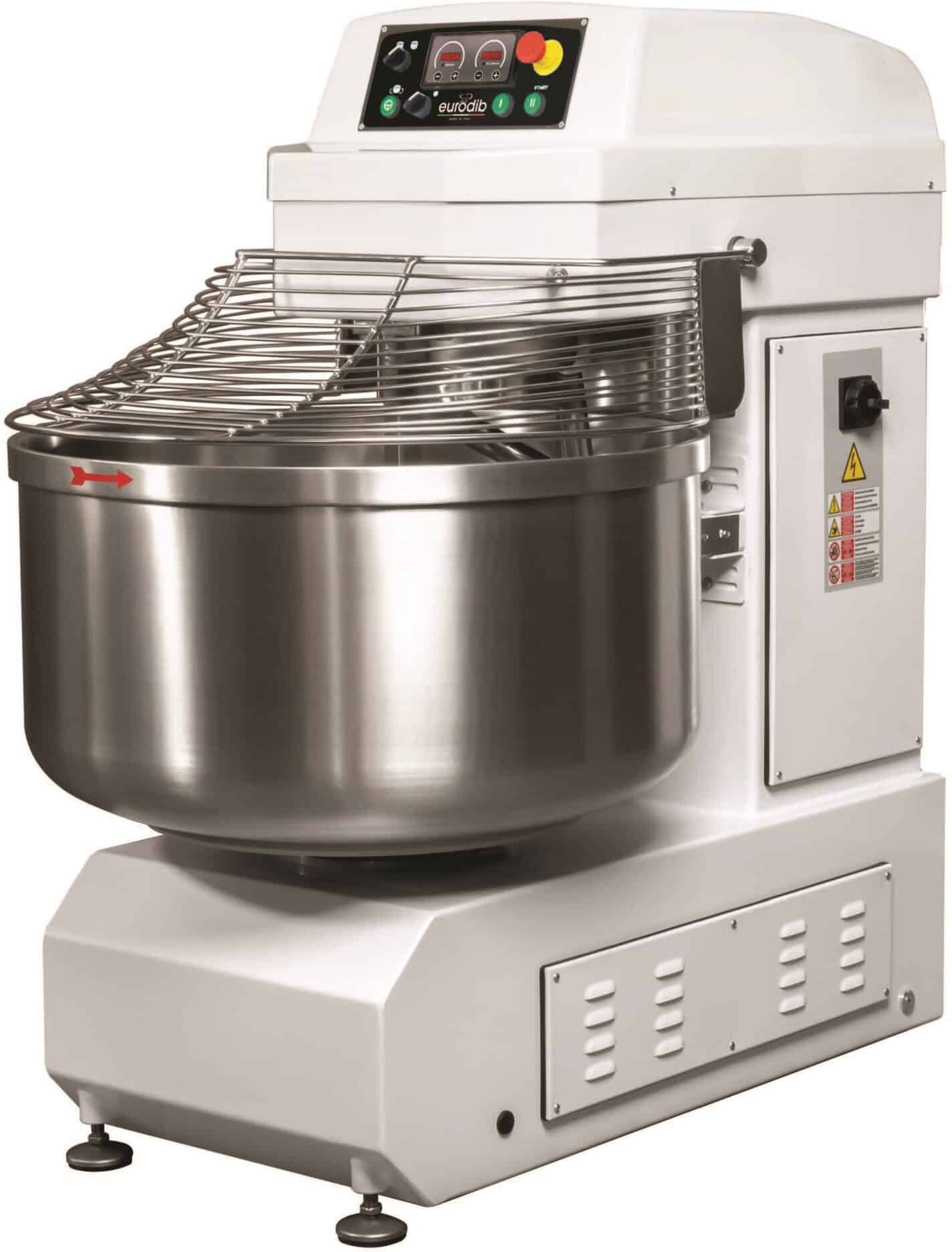 Eurodib - 3600W Two-Speed Spiral Dough Mixer with Fixed Bowl - MSP50 JET T