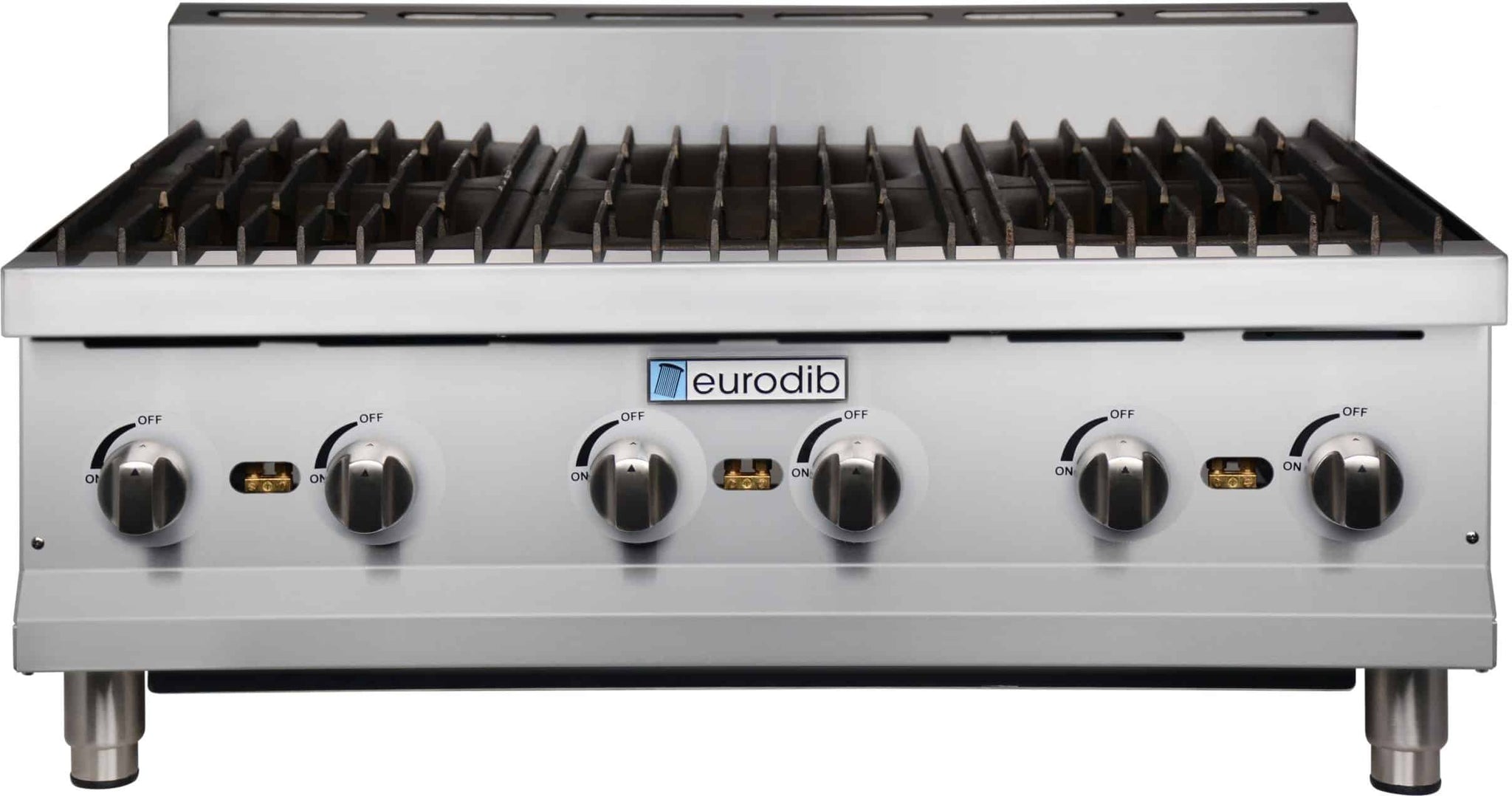 Eurodib - 6 Open Burner Countertop Gas Hot Plate - T HP636