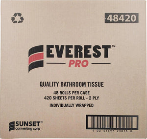 Everest Pro - 2 Ply Wrapped Toilet/Bathroom Tissue, 48Rl/Cs - 48420