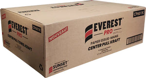 Everest Pro - 7.65" x 10" Center Pull Kraft Paper Hand Towel Roll, 6Rl/Cs - CP601K