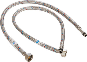 Everpure - 60" Stainless Steel Braided Hose with Reinforced Thermoplastic Core With 3/8 x 3/8” C Connector - Hose-Braid 5'