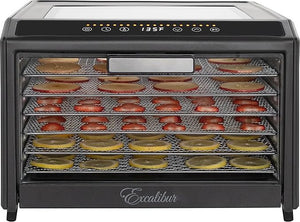 Excalibur - 6-Tray Stainless Steel Performance Digital Food Dehydrator - DH06SSSS13