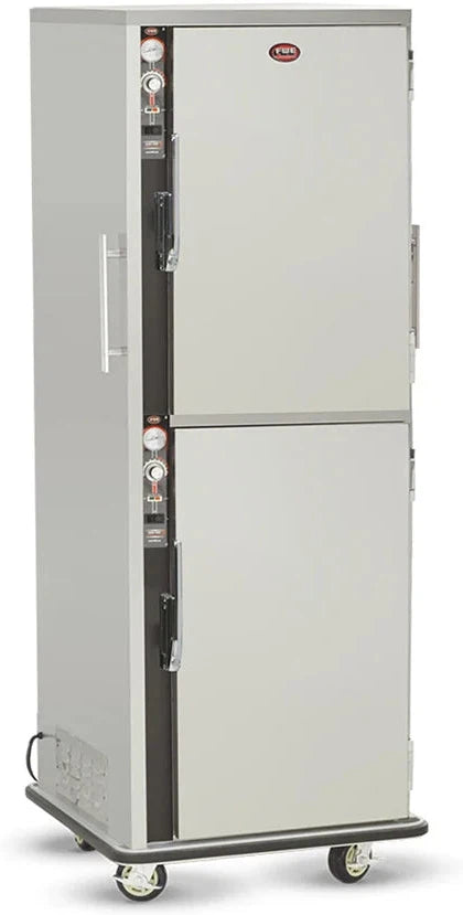 FWE - 120V, 12 Pans Capacity with 2.6" Fixed Spacing Split Cavity Half Height Insulated Mobile Heated Cabinet - PS-1220-6-6