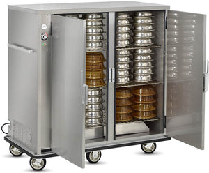 FWE - 120V 120 Plates Heated Banquet Cart with 2 Door - A-120-2-XL