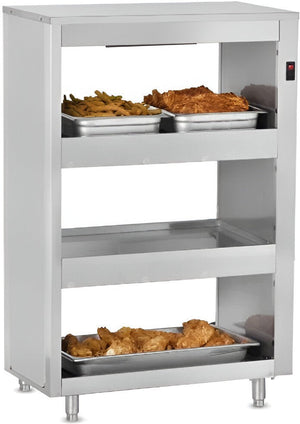 FWE - 120V 13.5" Infrared Heated Holding Shelf with 3 Pan Capacity - HHS-IR-3-1220-3 (Special Order 4-6 weeks)