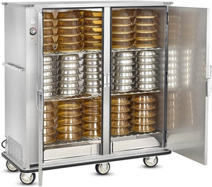 FWE - 120V 180 Plates Heated Banquet Cart with 2 Doors - A-180-2