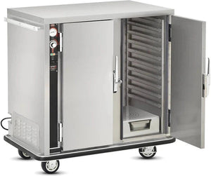 FWE - 120V, 20 Pans Capacity with 2.6" Fixed Spacing Half Height Insulated Mobile Heated Cabinet - PS-1220-20