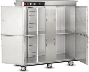 FWE - 120V 200 Plates Heated Banquet Cart With 4 Doors - BT-200-XL (Special Order 4-6 weeks)