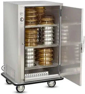 FWE - 120V 48-60 Plates Heated Banquet Cart with 1 Door - A-60-XL