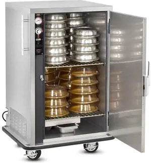 FWE - 120V 48 Plates Capacity Heated Banquet Cart with 2 Shelves - P-48 (Special Order 4-6 weeks)