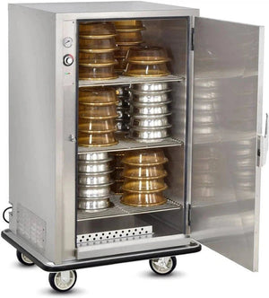 FWE - 120V 60 Plate Heated Meal Delivery Banquet Cart - A-60