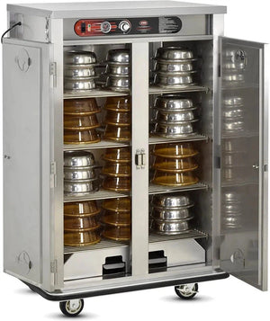 FWE - 120V 72 Plates Heated Meal Delivery Cart - E-720