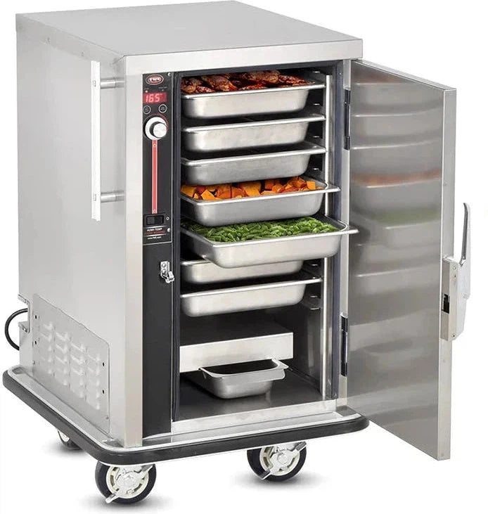 FWE - 120V, 8 Pans Capacity with 2.6" Fixed Spacing Half Height Insulated Mobile Heated Cabinet - PS-1220-8