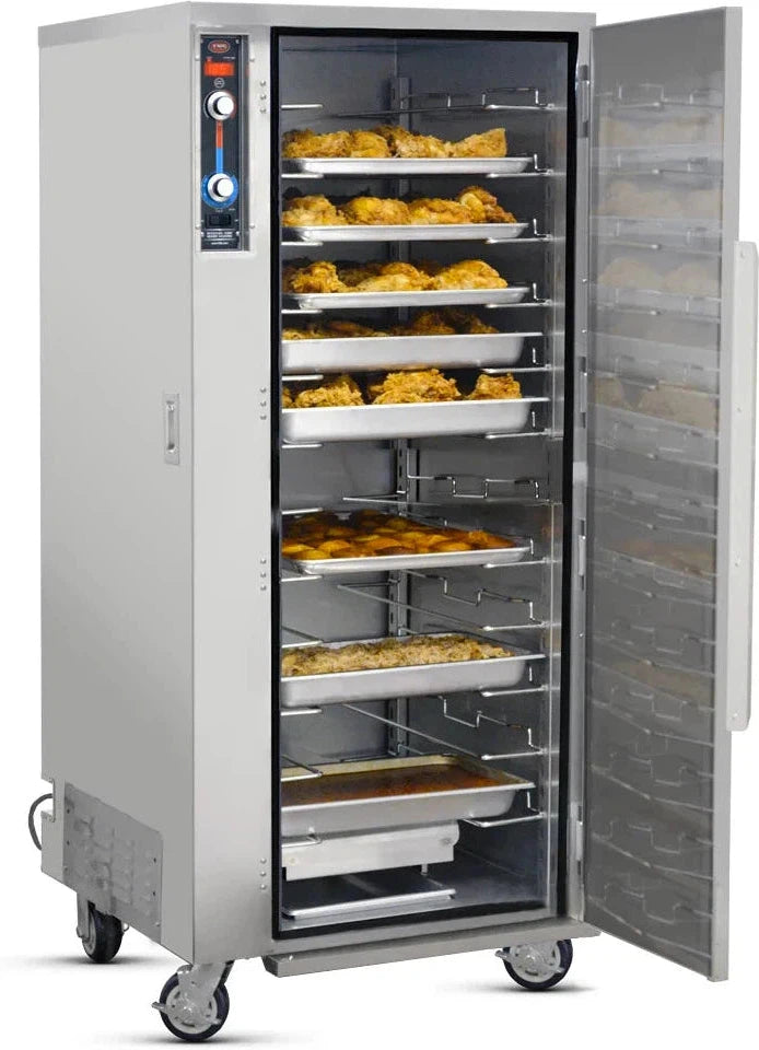 FWE - 120V Full Height Insulated Mobile Heated Cabinet with Moisture-Temperature system and 12 Pan Capacity - MTU-12